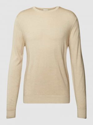 Sweter wełniany Profuomo beżowy