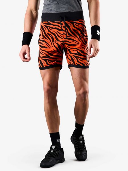 Pantaloni scurți cu dungi de tigru Hydrogen portocaliu