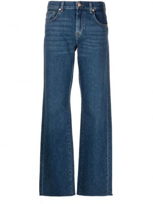 High waist straight jeans 7 For All Mankind blau