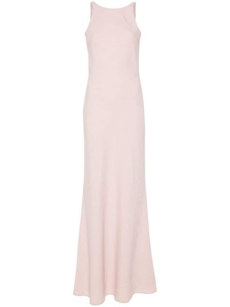 Φόρεμα με τιράντες από κρεπ Drhope ροζ