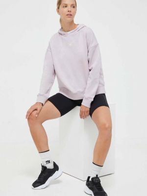 Рожевий светр з капюшоном з принтом New Balance