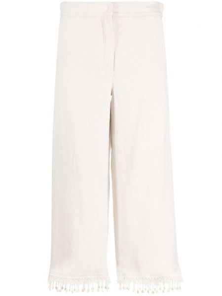 Laza szabású culotte nadrág 's Max Mara fehér