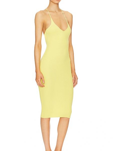 Kleid mit rückenausschnitt Superdown gelb