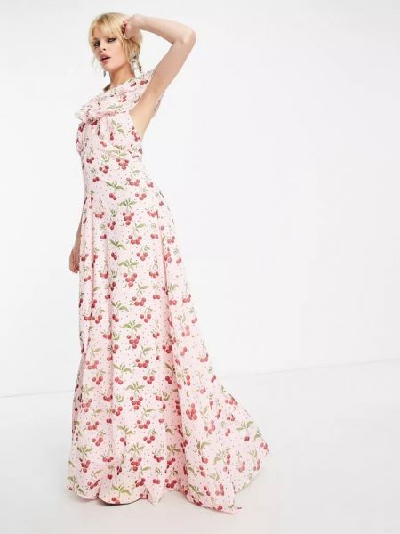 Длинное платье с принтом Sister Jane розовое