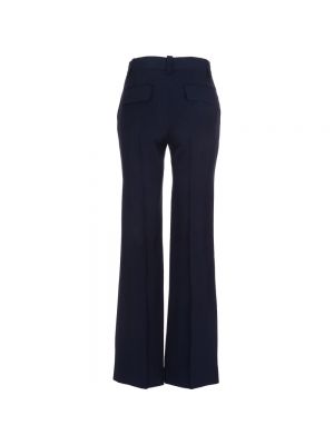 Spodnie klasyczne Victoria Beckham niebieskie