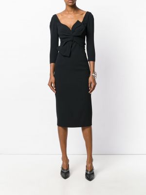 Sukienka koktajlowa z kokardką Dsquared2 czarna