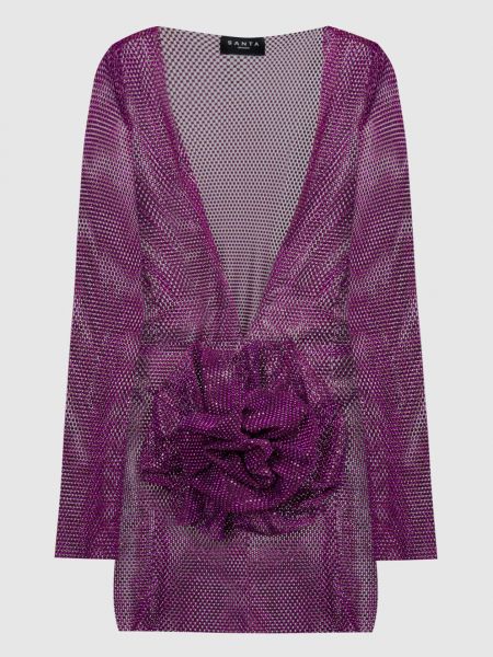 Сукня міні з аплікацією Santa Brands фіолетова