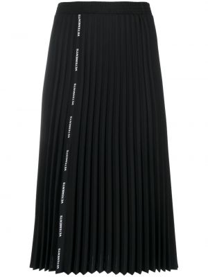 Spódnica plisowana Vetements czarna