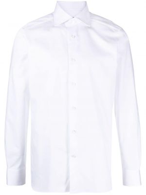 Памучна риза Z Zegna бяло