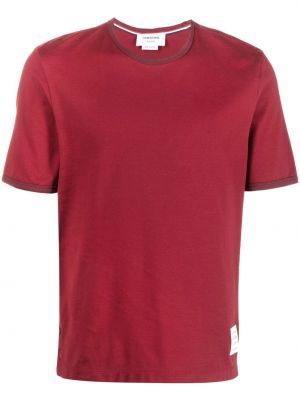 Medvilninis marškinėliai Thom Browne raudona