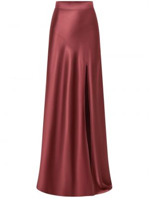 Červené saténové dlouhá sukně Nicholas