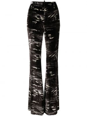 Flare byxor Dsquared2 svart