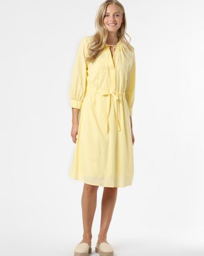 Sukienka bawełniana Esprit Collection żółta