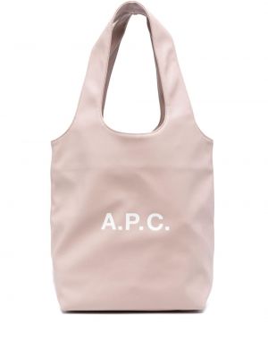 Shopper kabelka A.p.c. růžová