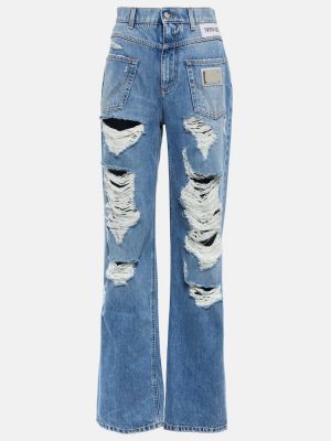 Jeans distressed Dolce&gabbana blu
