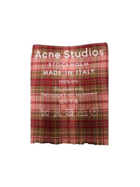 Bufanda de lana Acne Studios Pre-owned rojo