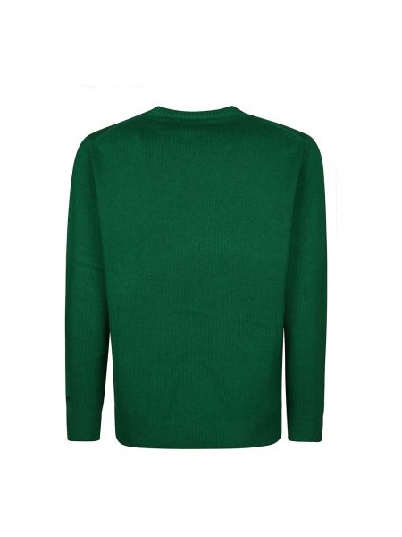 Sweter z nadrukiem Mc2 Saint Barth zielony