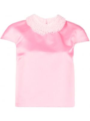 Μπλούζα με βολάν Viktor & Rolf ροζ
