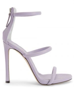Kožené sandále Giuseppe Zanotti fialová