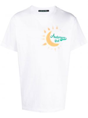 Тениска бродирана Andersson Bell бяло