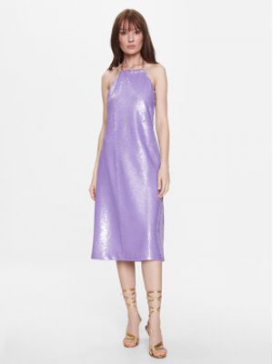 Priliehavé šaty Silvian Heach fialová