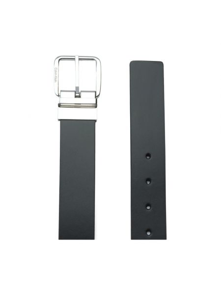 Cinturón de cuero reversible Calvin Klein negro