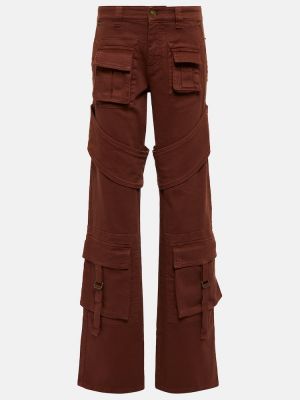 Bavlněné cargo kalhoty Blumarine červené