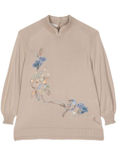Dugi džemper s cvjetnim printom Shiatzy Chen