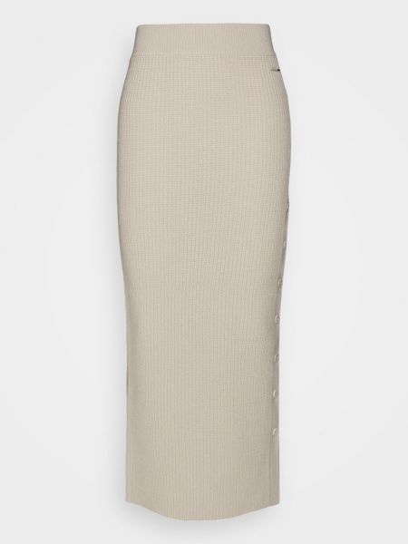 Długa spódnica Calvin Klein beżowa