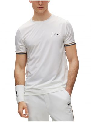 Мужская футболка с круглым вырезом Matteo Berrettini Signature Stripe Hugo Boss