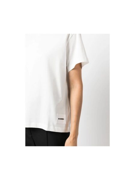 Koszulka bez rękawów Jil Sander biała