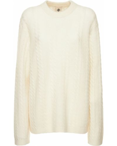 Vlnený sveter The Garment biela