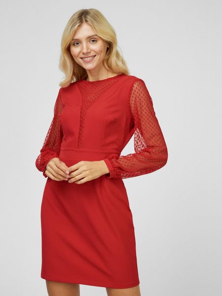 Платье из вискозы Sassofono красное