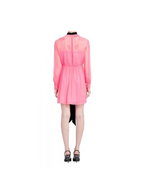 Mini vestido de seda bootcut Gucci rosa
