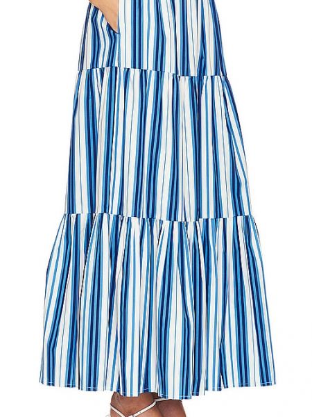 Jupe longue à rayures Solid & Striped bleu