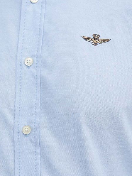 Koszula bawełniana Aeronautica Militare niebieska