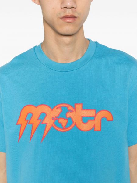 T-shirt di cotone Motr blu