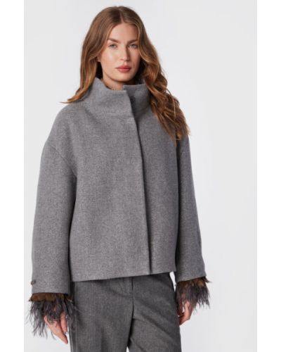 Manteau en laine Peserico gris