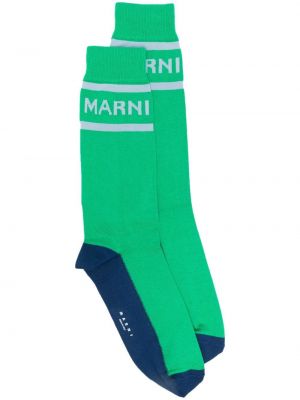 Плетени чорапи с принт Marni