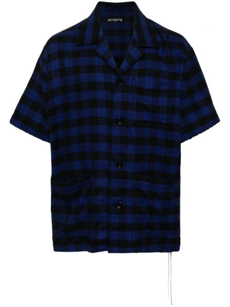Bombažna srajca s karirastim vzorcem Mastermind Japan