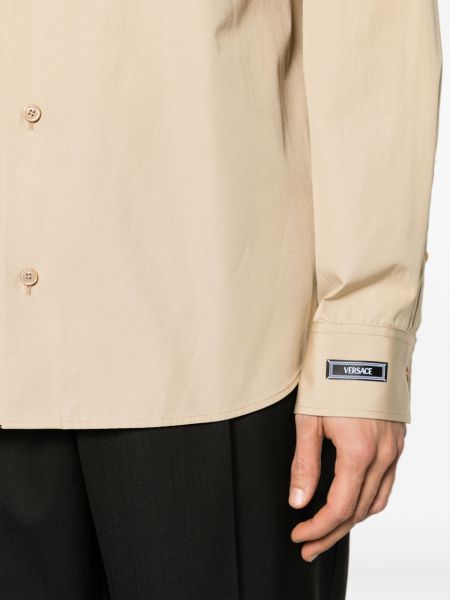 Camicia di cotone Versace beige