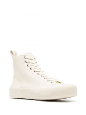 Sneakersy w jednolitym kolorze Jil Sander białe
