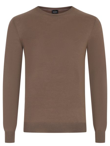 Шерстяной свитер Gran Sasso коричневый