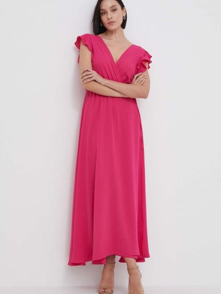 Макси рокля Artigli розово
