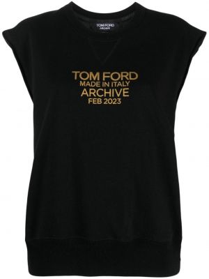 Mustriline puuvillased t-särk Tom Ford