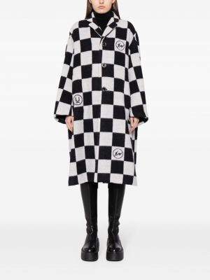 Karierter mantel mit geknöpfter mit print Undercover