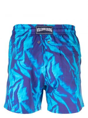 Shorts mit print Vilebrequin blau