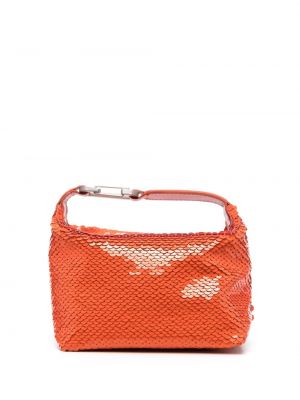 Шопинг чанта с пайети Eéra оранжево