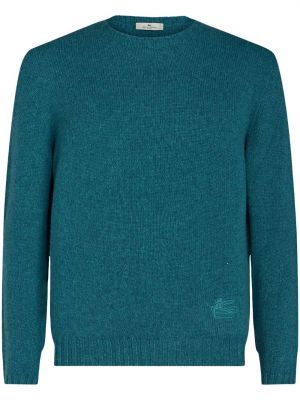 Кашмирен пуловер Etro синьо