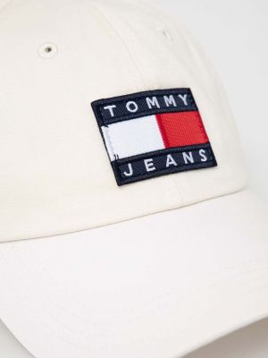 Czapka z daszkiem Tommy Jeans biała